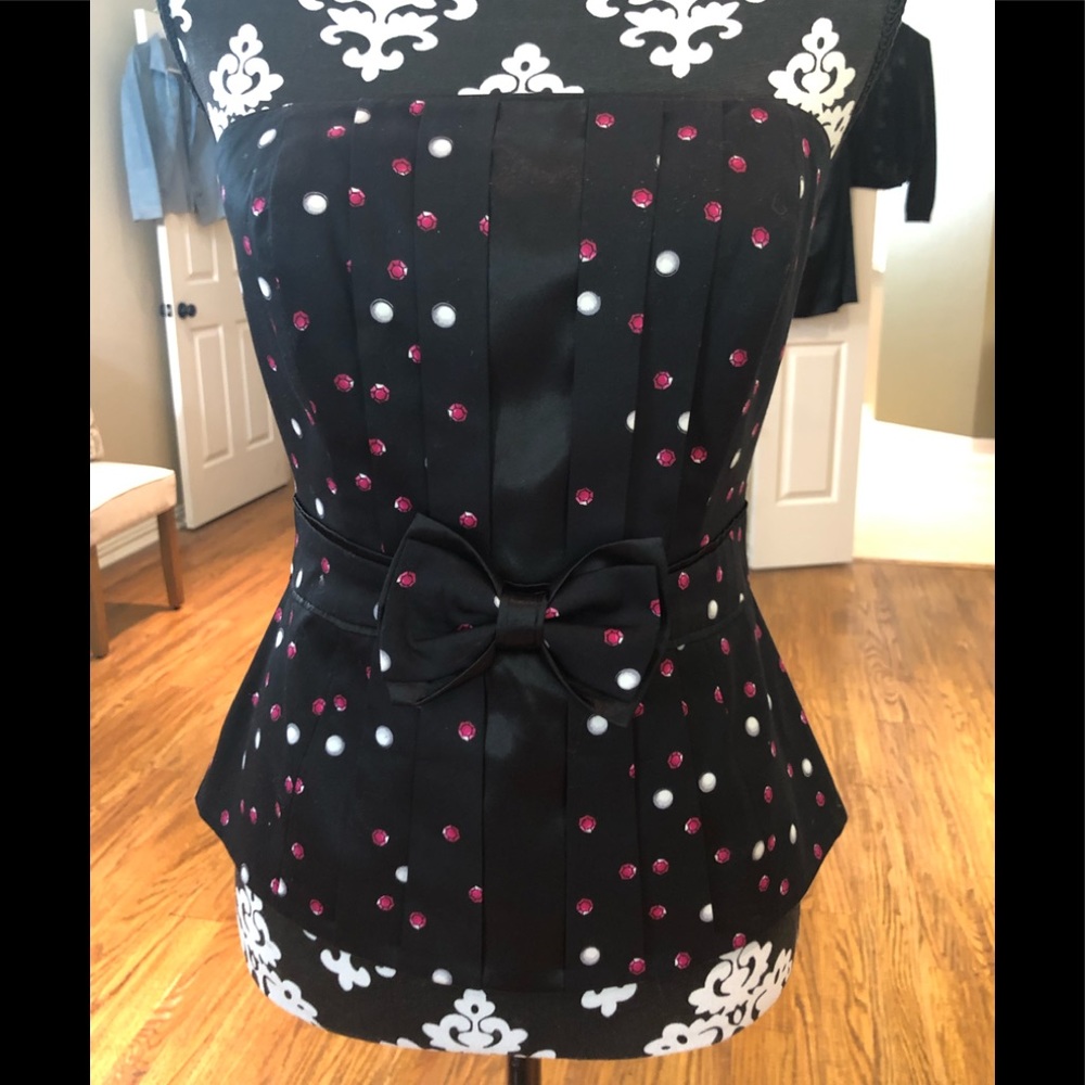 White House Black Market bustier with straps NWT
